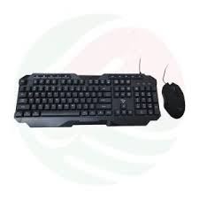 Wired Keyboard & Mouse Combo USB Set for PC & Laptop – Full Size Keyboard with Ergonomic Mouse