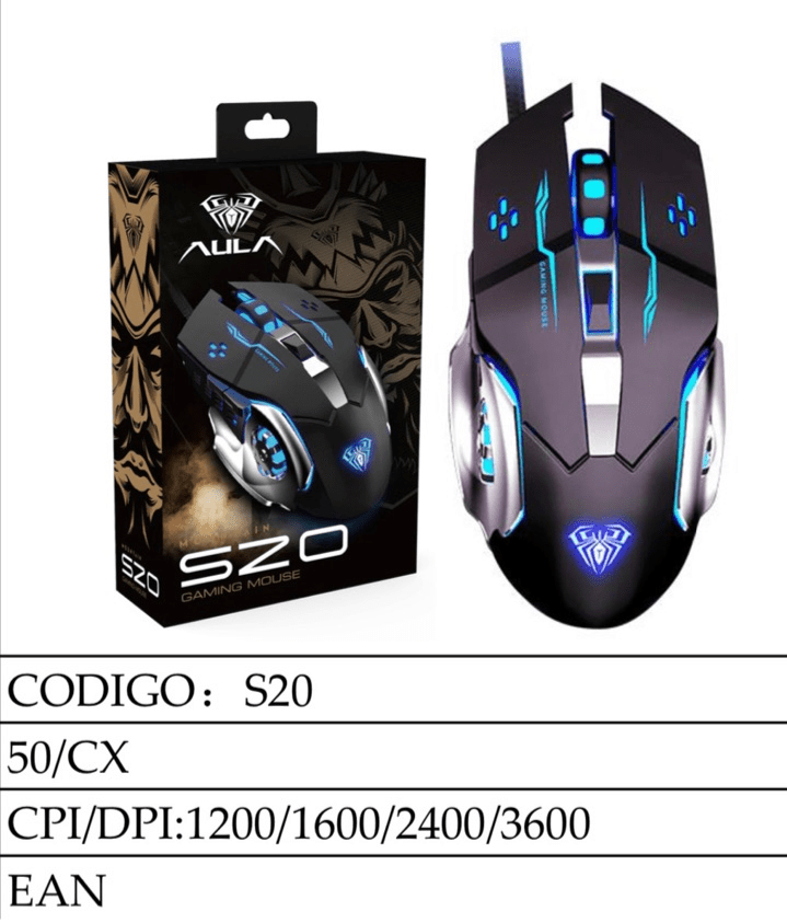 S20 Gaming Mouse RGB Wiredless Gaming Mouse – High Precision Optical Sensor for PC & Laptop