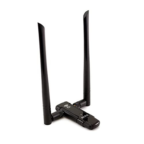 W136 USB WiFi Adapter 300Mbps Dual Antenna – Wireless Network Dongle for PC & Laptop