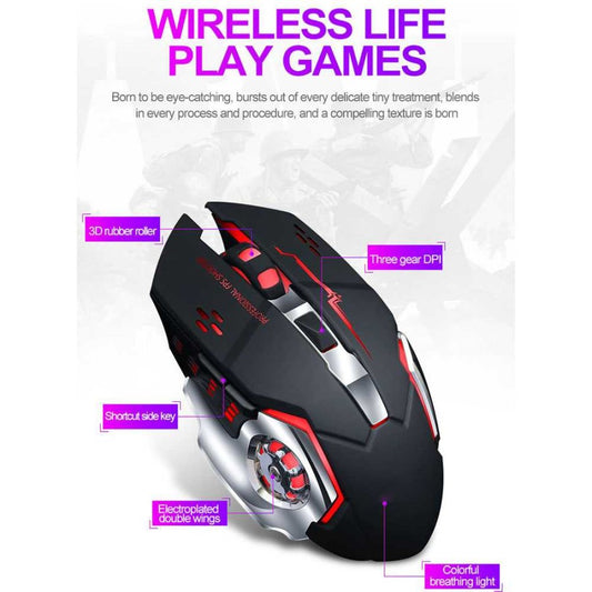 S20 Gaming Mouse RGB Wiredless Gaming Mouse – High Precision Optical Sensor for PC & Laptop