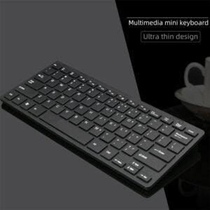 Ultra Slim Wired USB Keyboard – Compact Mini Keyboard for PC, Laptop & Desktop