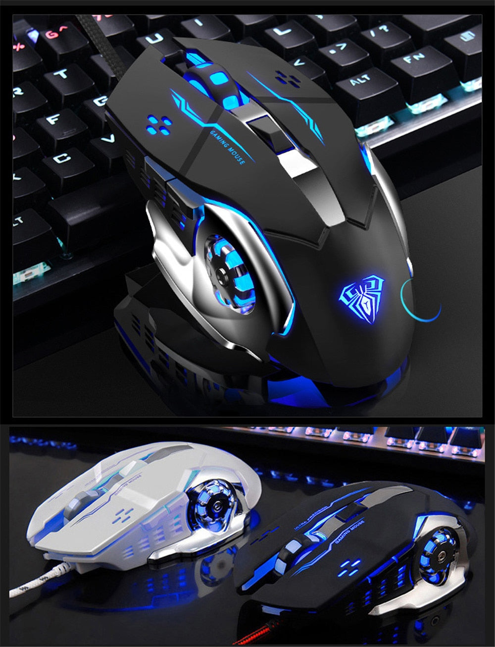 S20 Gaming Mouse RGB Wiredless Gaming Mouse – High Precision Optical Sensor for PC & Laptop