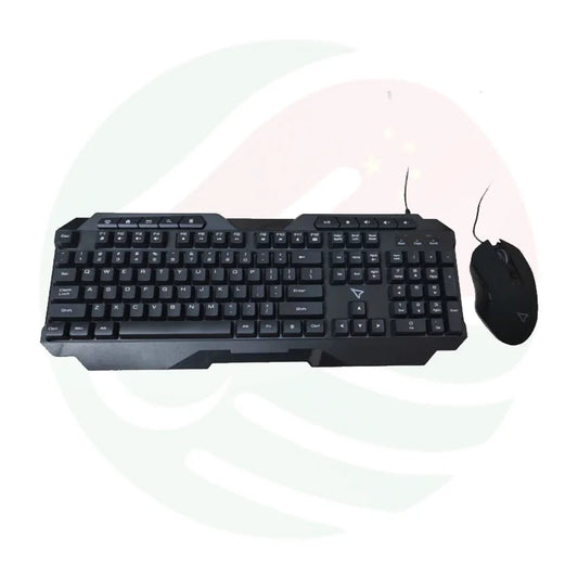 Wired Keyboard & Mouse Combo USB Set for PC & Laptop – Full Size Keyboard with Ergonomic Mouse